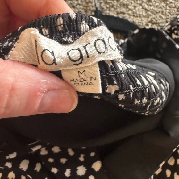 Dry Goods Lola Grace Black and White Polka Dot Mini Dress - Picture 2 of 2